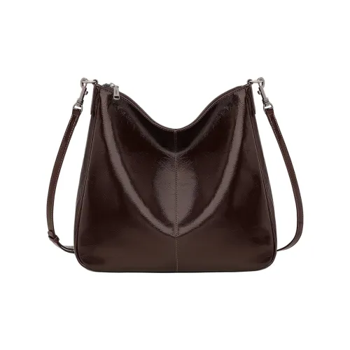 MILLIE'S Сумка через плечо из коровьей кожи сумка на плечо обычная женская кофейного черного цвета