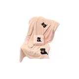 Розовый котенок - Сушильные кепки для волос + Полотенце + Полотенца для ванной