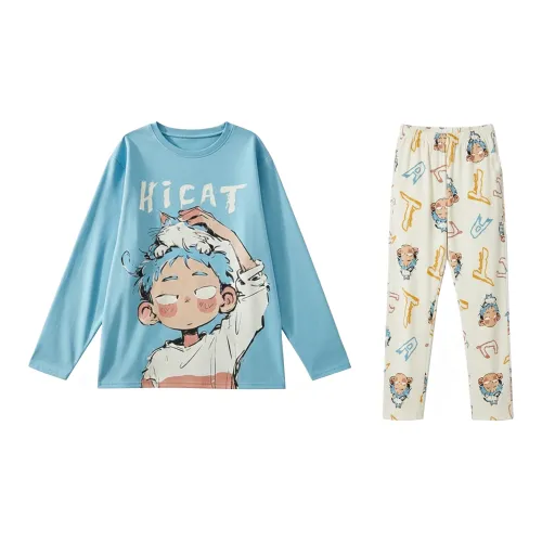 QIAONITONG Изображение Цвет Мужской Пижамный Комплект