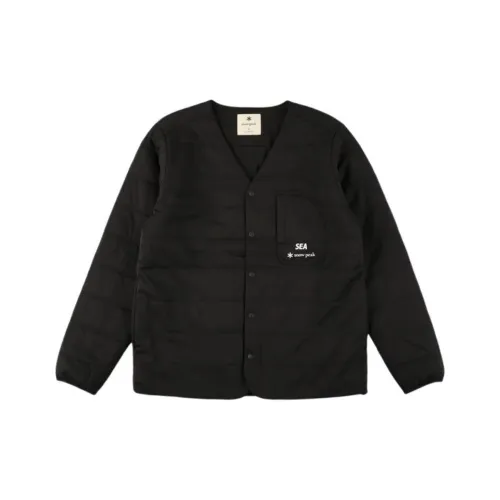 WIND AND SEA x SNOW PEAK SNOW PEAK Co Бренд FW25 Гибкий Утепленный Кардиган Куртки Пальто Унисекс