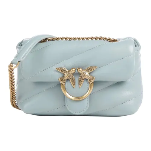 PINKO LOVE Collection Puff Овчина Сумка через плечо Сумка на плечо Женская Светло-синяя