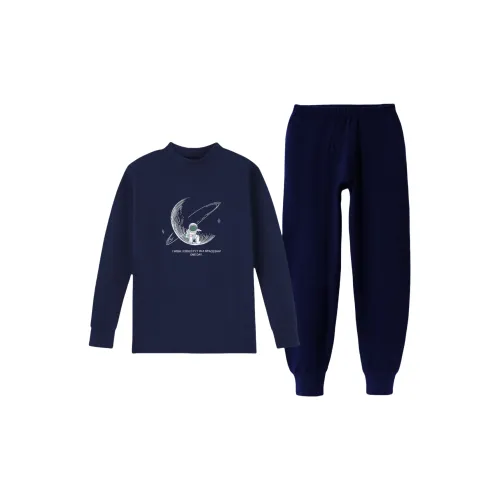 Темно-синий синий мужской термокостюм