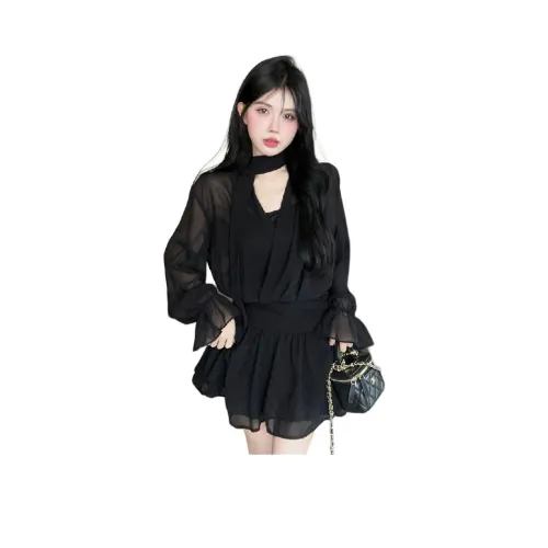 9c Collective Длинное платье с длинными рукавами женское