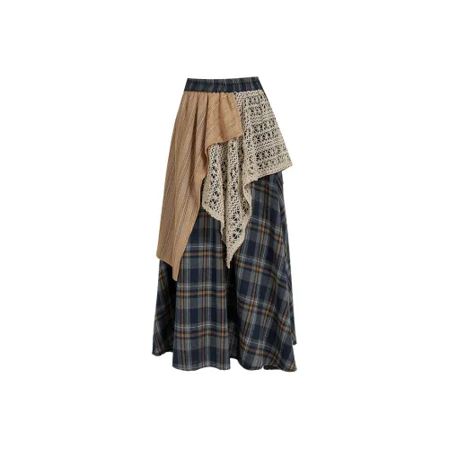 Garbege Женские Повседневные Длинные Юбки