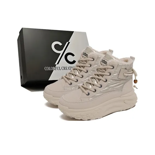 Colorful Creations Толстая подошва Высокие кеды Женские