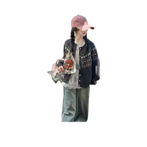 YOUMIWU Фотиния Серый Школьные Свитера