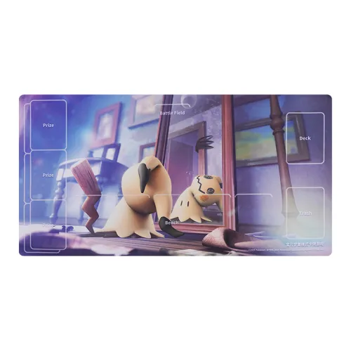 POKEMON PTCG Fearless Crystal Rubber BATTLE Карточный Мат Аксессуары для карточных игр 1 упаковка