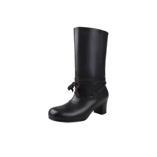 AIQINISHA Колено Высокие сапоги 5 см Женские