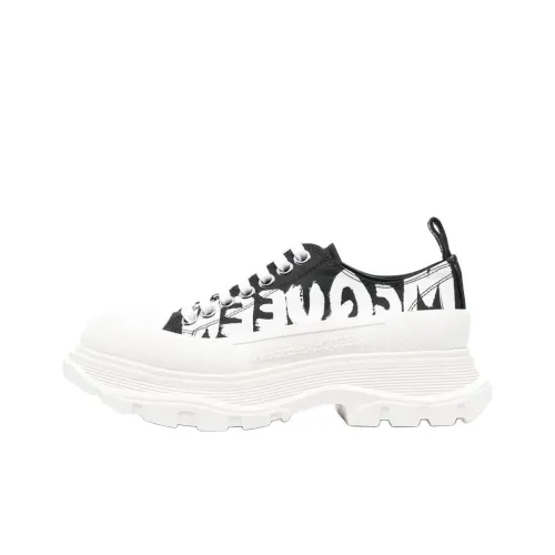 Alexander McQueen Tread Slick Low Топ Обувь на платформе Женская Черная