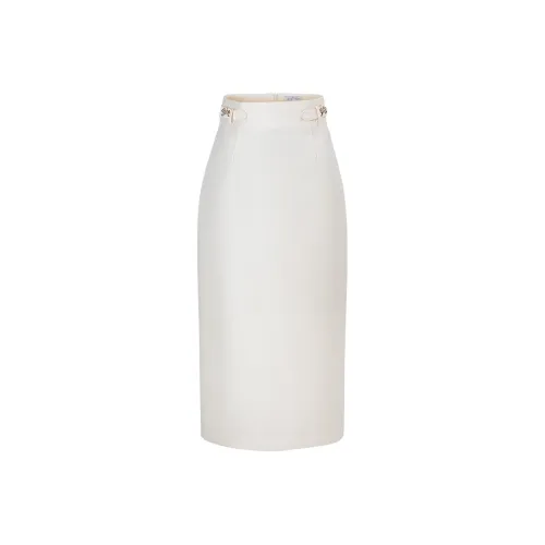 Tang Xi Прямой крой Повседневный Длинный Юбка Женские