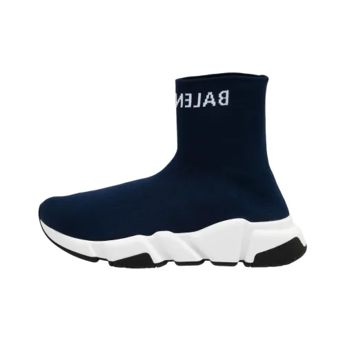 Balenciaga High Топ Спортивная Повседневная Обувь Женская Темно-Синяя