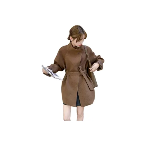 GOSO Темно-коричневое женское пальто