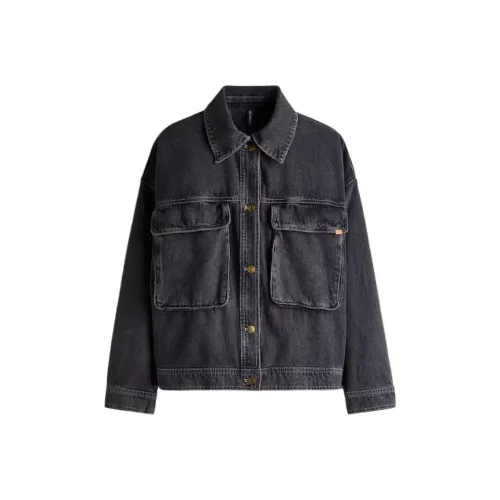 H M Джинсовый серый Женские Куртки