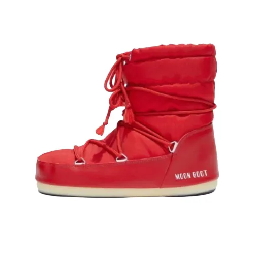 MOON BOOT Короткие Сноубутсы Женские Красные