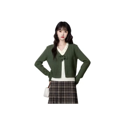 HAPG Зеленый Женский Трикотаж