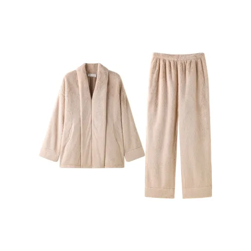MEONSILL Осенний Зимний Пижамный Комплект Женский 2 Предмета Комплект Хаки