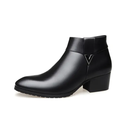 LUOMENG Ботильоны Мужские Черные