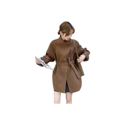 ZEKIKO STUDIO Темно-коричневое женское пальто