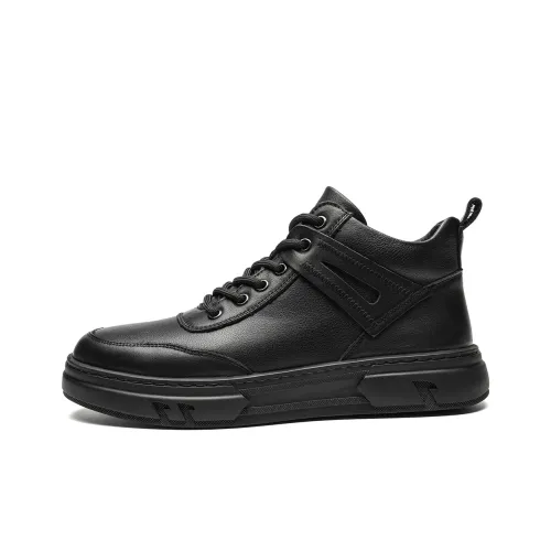 PT'SON Ботильоны Платформа Мужской Черный