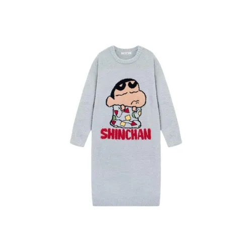 QINZUIMAO 9133 Небесно-голубой Женские Ночные сорочки