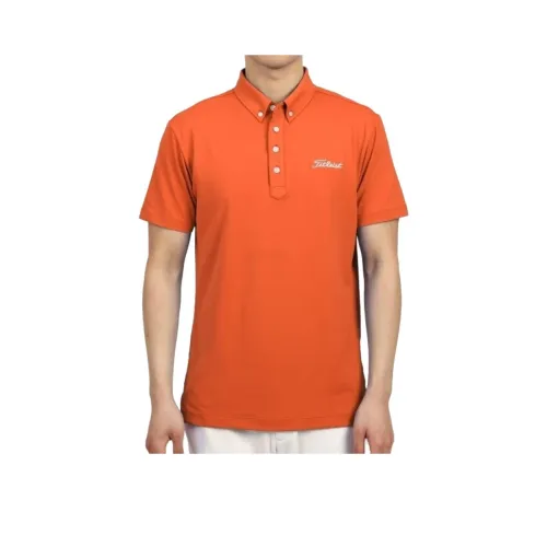 TITLEIST Мужская поло апельсинового цвета