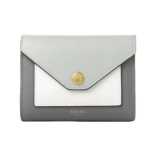 CELINE Кожа Картхолдер Стандартный Женский Серый