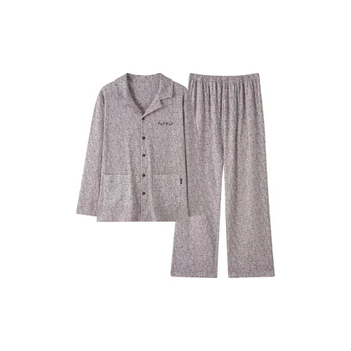 MADALLO Light Gray Men's Pajama Sets