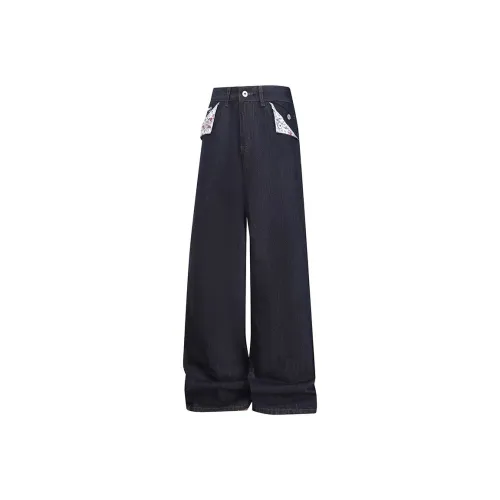 THINGYLAB Темно-синий Мужские Джинсы