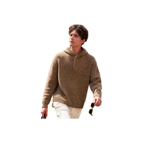 Mr.Bu Bronze Gold Mixed Color Men's Sweaters Mr.Bu Бронза Золото Смешанные цвета Мужские Свитера