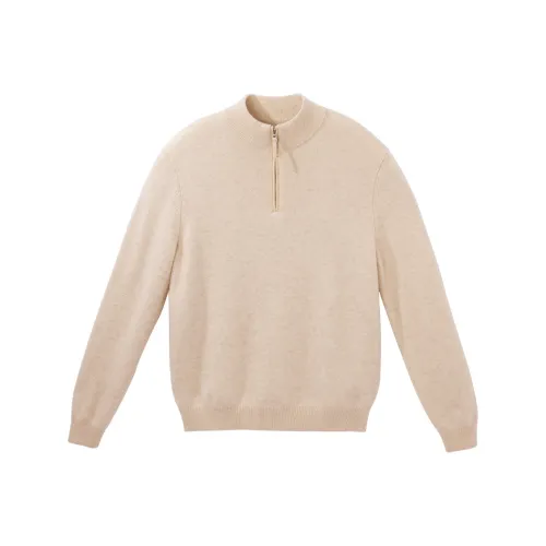 Mr.Bu Оригинальный кашемир Абрикос Мужские кашемировые свитера