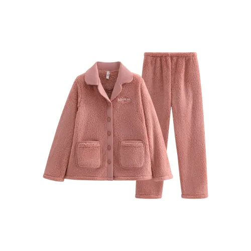 FENTENG FJ26940619 Пыльно-розовый Женские Пижамные комплекты