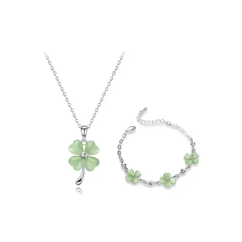 LINGSHIYUE Цветное стекло Нефритовые ожерелья Женские