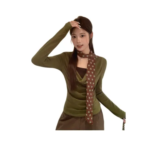 HIPHOPPUNKS Зеленый Женские T-рубашки