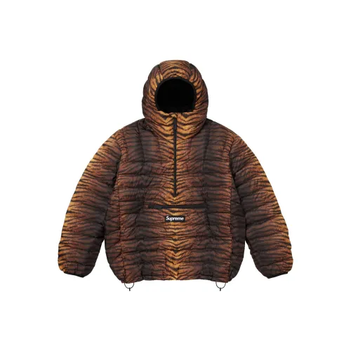 Supreme FW25 Micro Down Полузастежка С капюшоном Пуловер Down Jacket Унисекс