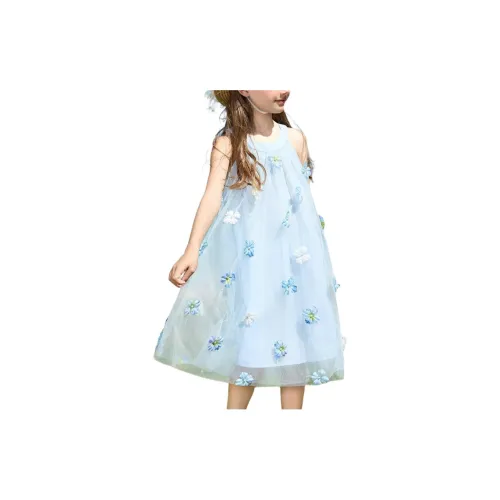 Ask Светло-Синие Детские Платья