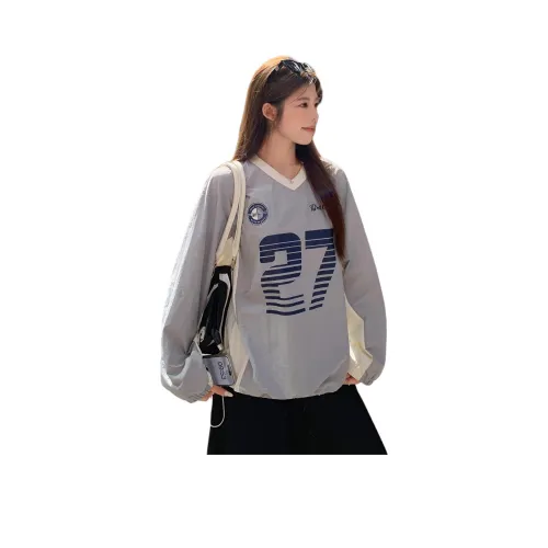 HIPHOPPUNKS Серый Бежевый Женский Свитшот