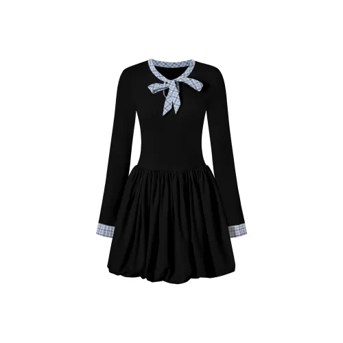 STARFEI Длинное платье с длинными рукавами женское