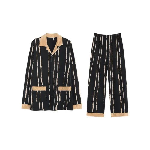 Mulong Family Черный мужской комплект пижам