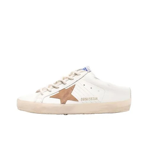 Golden Goose Стильные Скейтбординги Женские Белые Коричневый Потертый