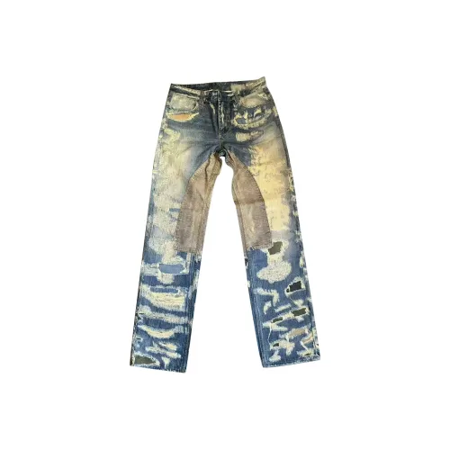 YICHEN Светло-синие Унисекс Джинсы