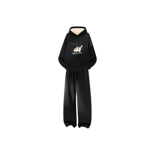 Miniso Осенний Зимний Свитшот Комплект Унисекс 2 Штуки