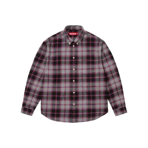 Supreme FW25 Week6 Клетчатая Фланельная Рубашка Унисекс