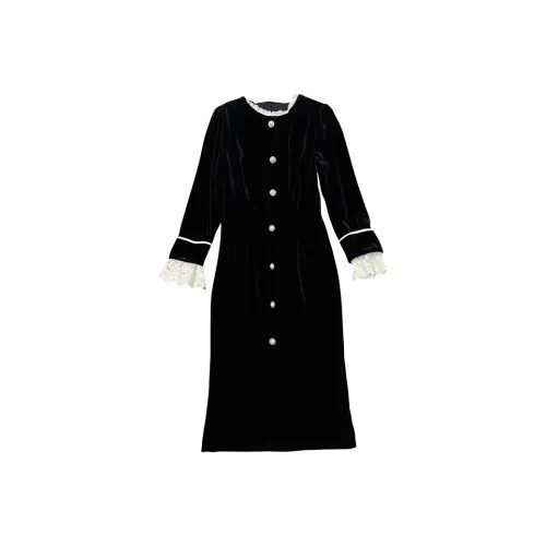 Local Gal Длинное платье с длинными рукавами женское