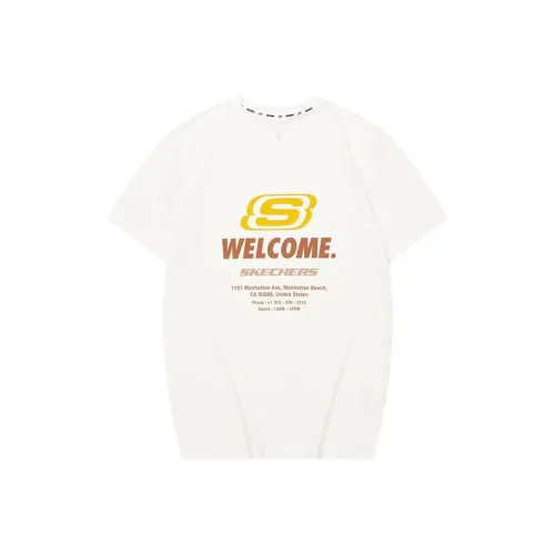 Skechers T-Shirt Унисекс Зефирно-белый