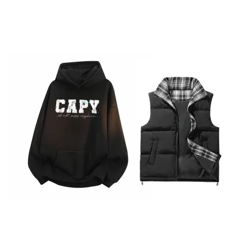 KAPIBALAXIAOHUANGTUN Свитшот Жилет Комплекты Одежды Унисекс