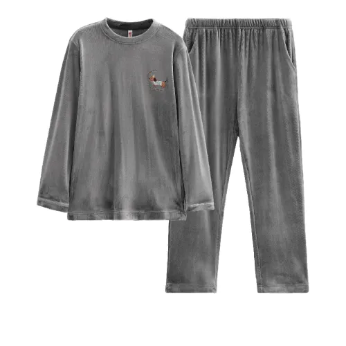 FENTENG FX26930363 Серый Синий Мужской Пижамный Комплект