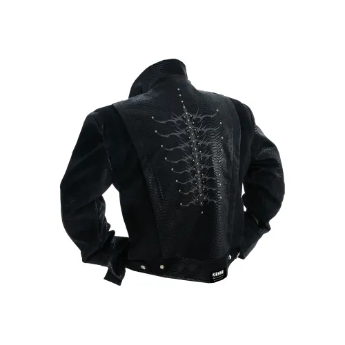 KIRHNE Черный Унисекс Кожаные куртки