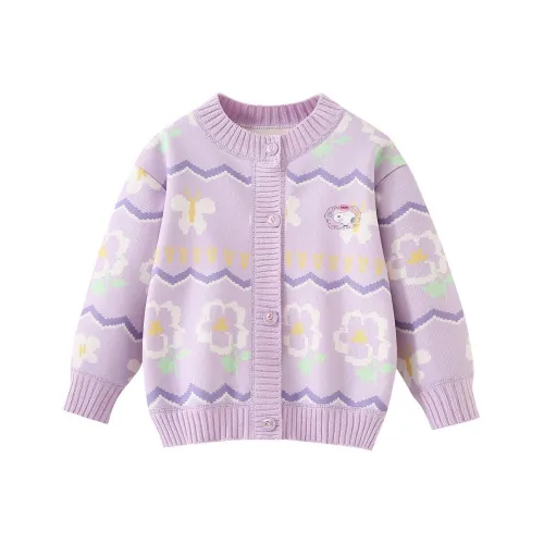 SNOOPY Фиолетовый Флис Подкладка Детские Свитера