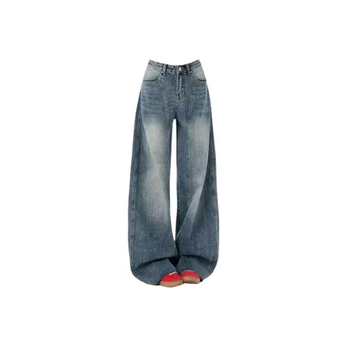 ORMY Винтажные синие женские джинсы