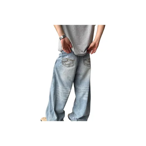 Clog Heel Синий Унисекс Джинсы